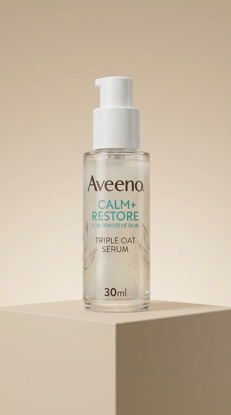 Face CALM+RESTORE Triple Oat Serum (1 X 30Ml), Instantly Smoothing Face Serum with Triple Oat Complex and Calming Feverfew for Fortified Skin, 24H Moisturisation, Face Care for Sensitive Skin