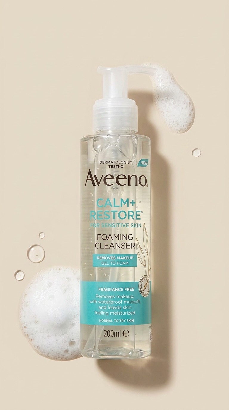 Face CALM+RESTORE Nourishing Oat Cleanser (1X 200Ml), Non-Foaming Face Care, Gentle Cleanser with Prebiotic Oat and Calming Feverfew, Helps Preserve Skin'S Barrier, for Sensitive Skin